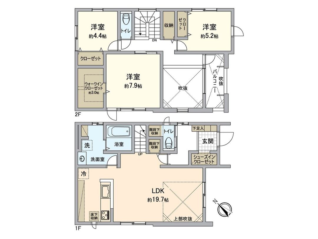 New 3LDK House in Asahigaoka, Chiba City - 104 sqm - Thumbnail 3