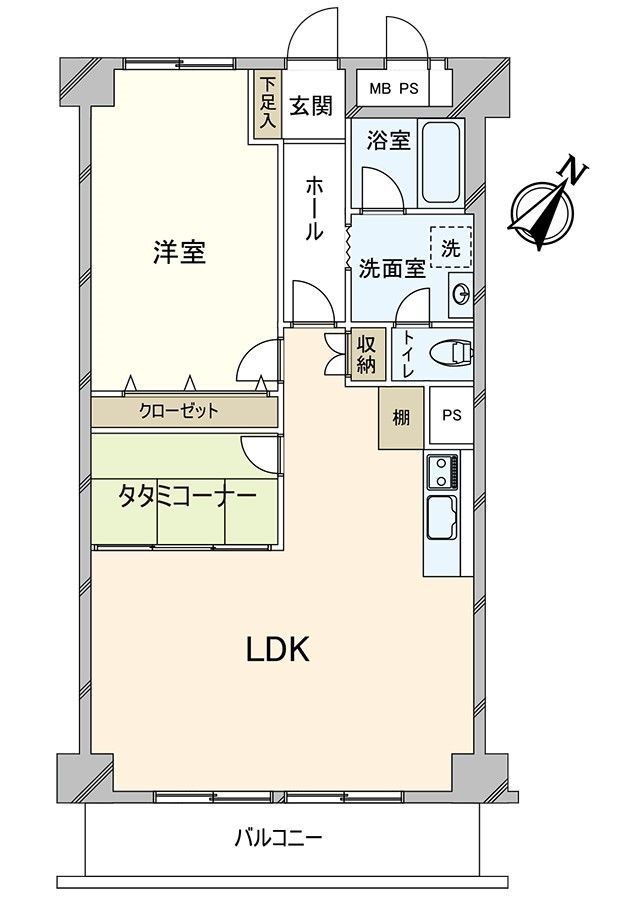 2LDK Apartment for Sale in Sayama House No.3, Osaka Sayama - Thumbnail 3