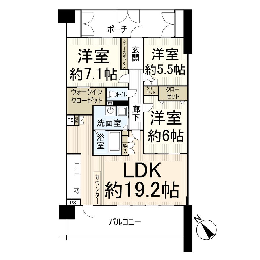 Gran Noah Takatsuki Abu-yama LUCE 3LDK Condo for Sale - Thumbnail 3