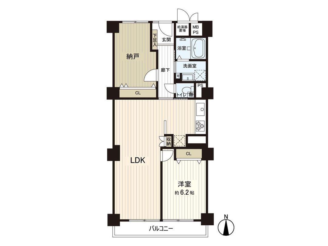 Renovated 1SLDK Apartment in Yuhigaoka Sky Heights, Osaka - Thumbnail 3