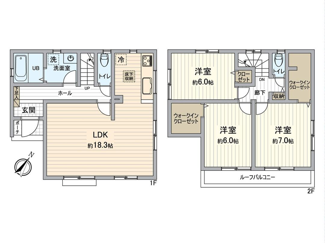 3LDK House for Sale in Nagarumacho, Chiba City - Thumbnail 3