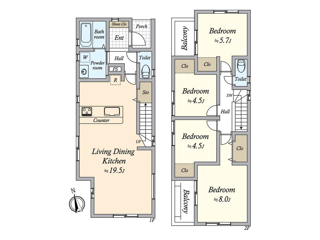 New 4LDK House in Ama City, Aichi - 97.61㎡, 202.03㎡ Land - Thumbnail 2