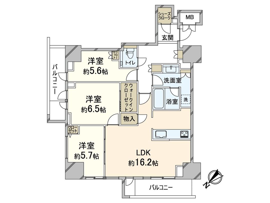 Grand Maison Uemachidai Residence Tower 3LDK in Osaka - Thumbnail 3