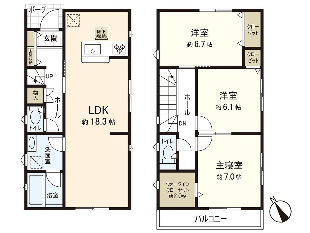 New 3LDK House for Sale in Kunimi, Aoba Ward, Sendai - Thumbnail 3