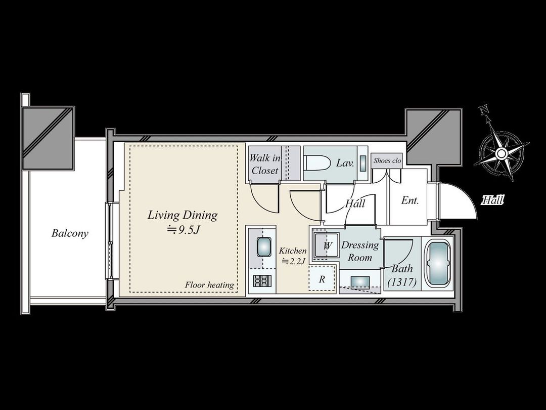 New 1K Apartment in Minato-ku, Azabudai Hills Residence B - Thumbnail 3