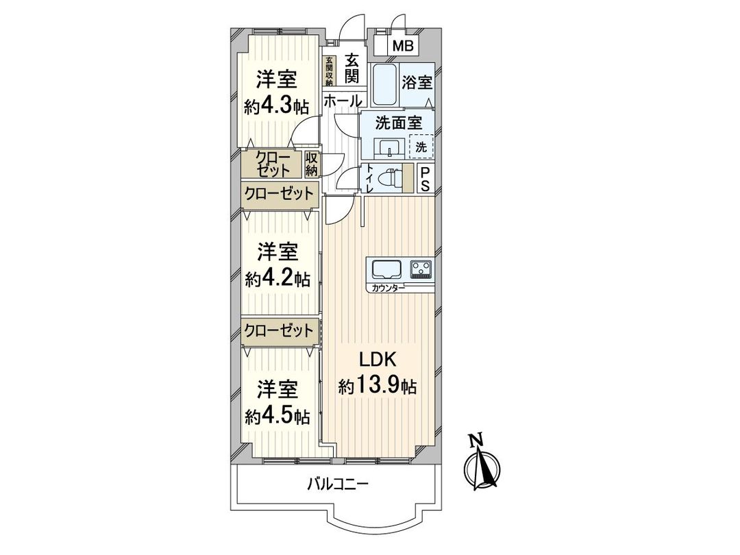 Renovated 3LDK Apartment for Sale Near Yamada Station, Suita - Thumbnail 3