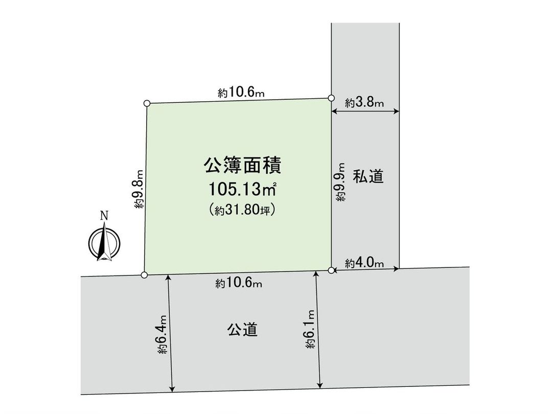 Land for Sale in Midorigaoka, Meguro, Tokyo - 105.13 sqm Corner Plot - Thumbnail 3
