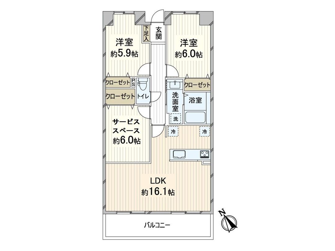 Renovated 2SLDK Apartment for Sale in Toyonaka, Osaka - Thumbnail 3