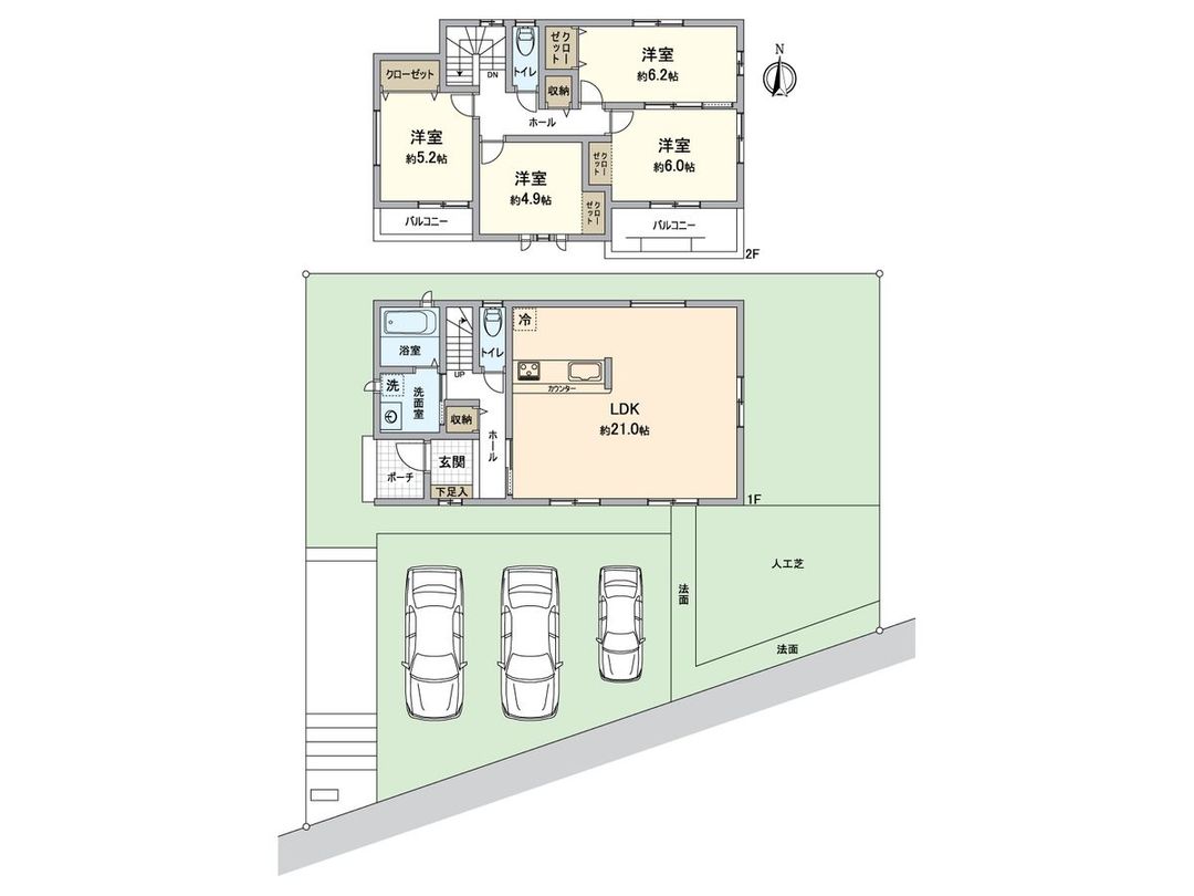New 4LDK House for Sale in Komaki, Aichi - 101.66 sqm - Thumbnail 3