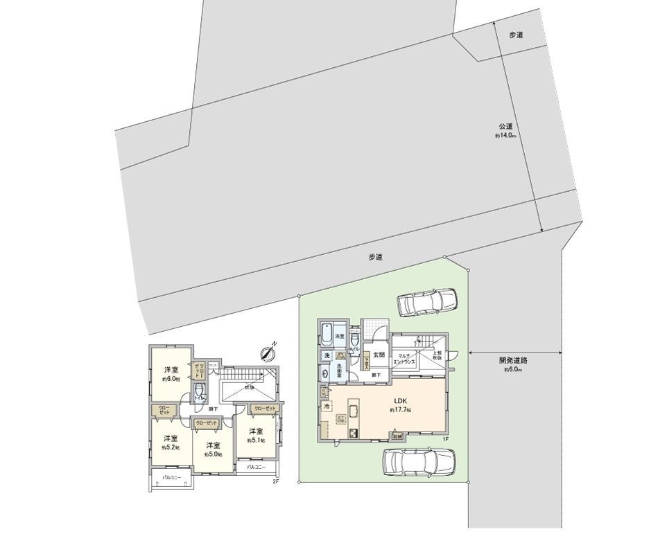New 3LDK House in Fujimino, Saitama - Central Park Hills - Thumbnail 3