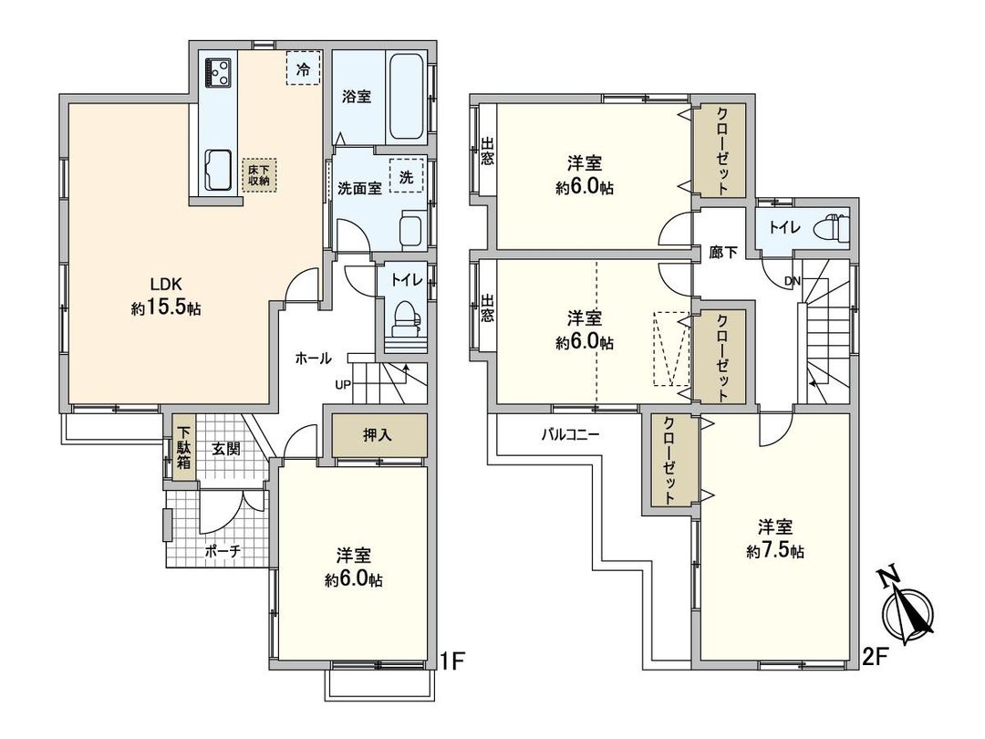 4LDK House for Sale in Kohokudai, Abiko, Chiba - Thumbnail 3