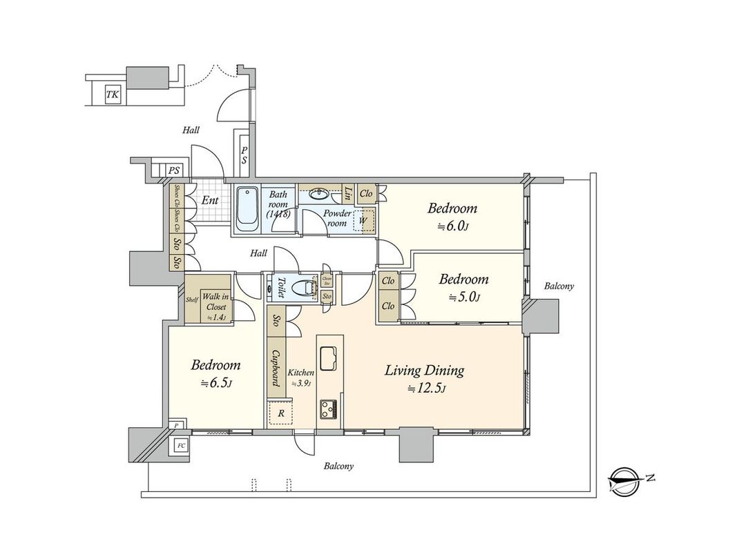 HARUMI FLAG PARK VILLAGE T Building 3LDK Apartment in Tokyo - Thumbnail 2
