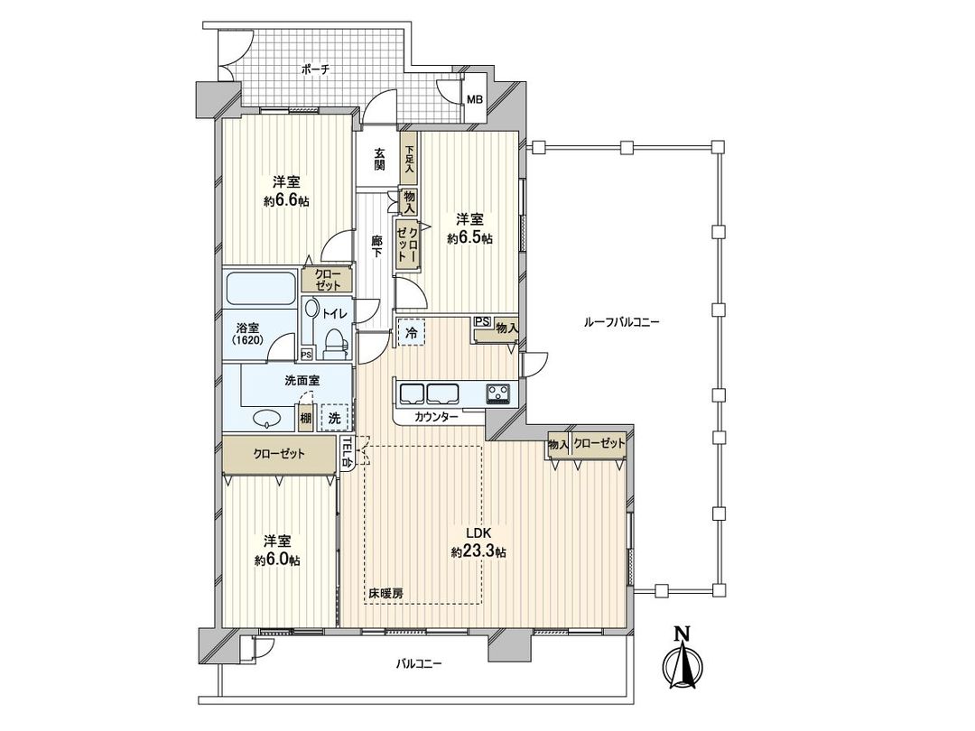 3LDK Apartment with Roof Balcony near Midorigaoka Station, Suita - Thumbnail 3