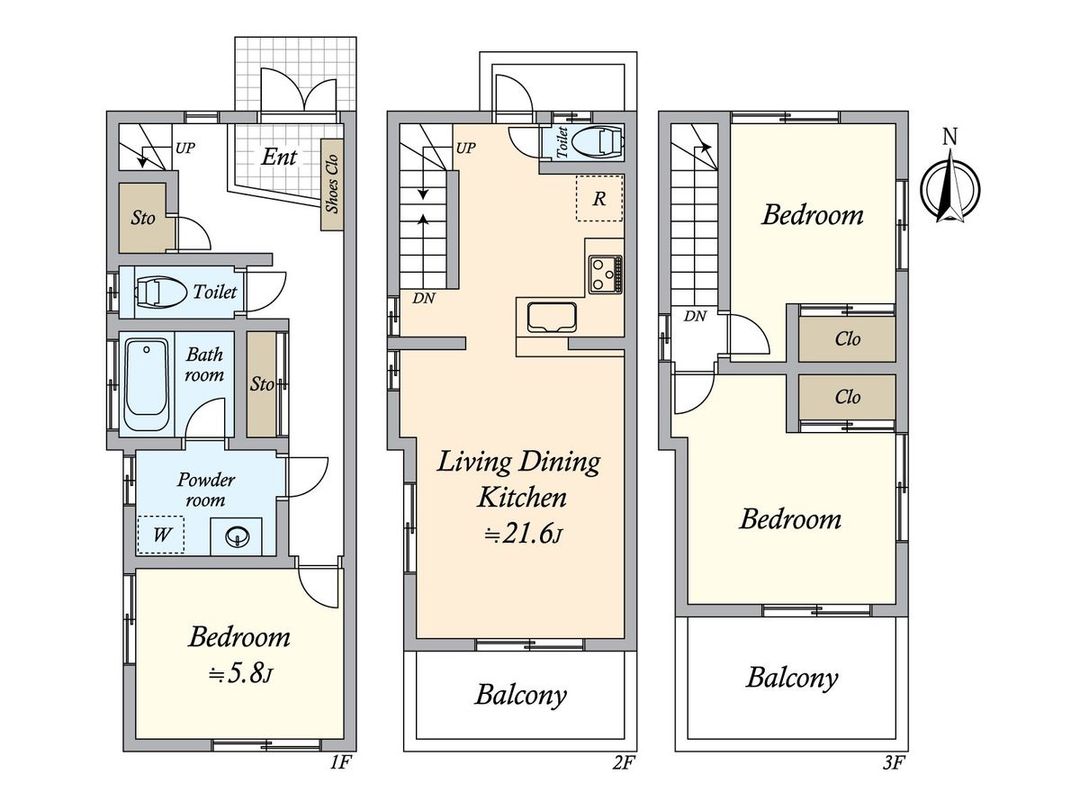 3LDK Detached House for Sale in Nagoya Nishi Ward - Thumbnail 3
