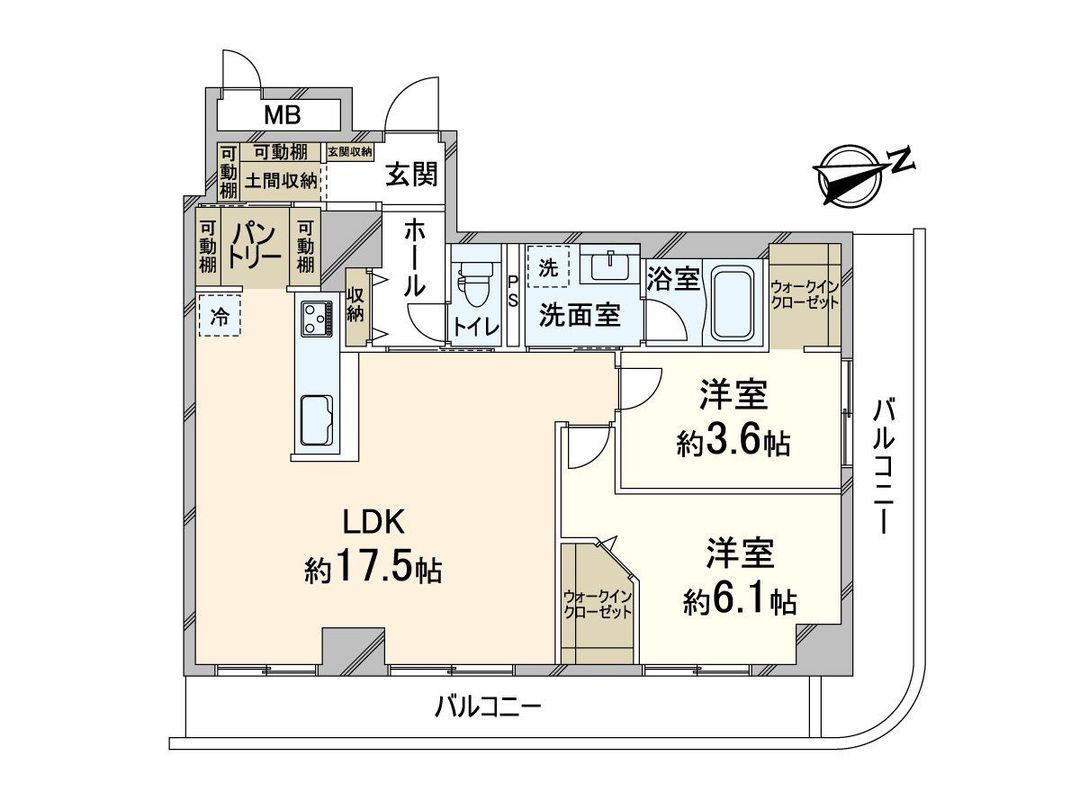 King Mansion Tenjinbashi I 2LDK Apartment for Sale in Osaka - Thumbnail 3