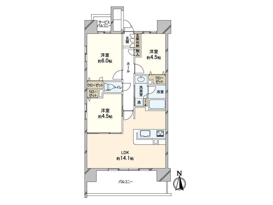 Presence Loge Sakura River 3LDK Apartment for Sale in Osaka - Thumbnail 3