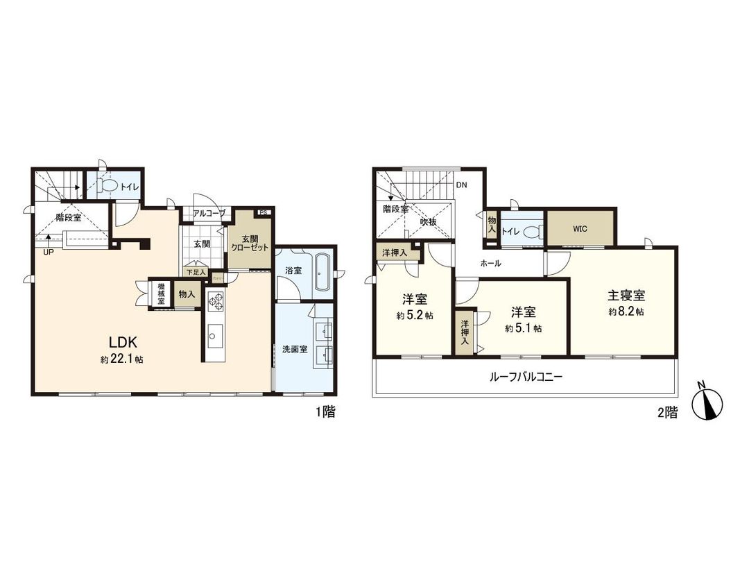 2022-Built 3LDK Detached House in Inzai, Chiba - Thumbnail 3