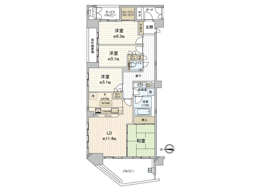 4LDK Apartment for Sale in Fuchu, Tokyo - 90.18 sqm - Thumbnail 3