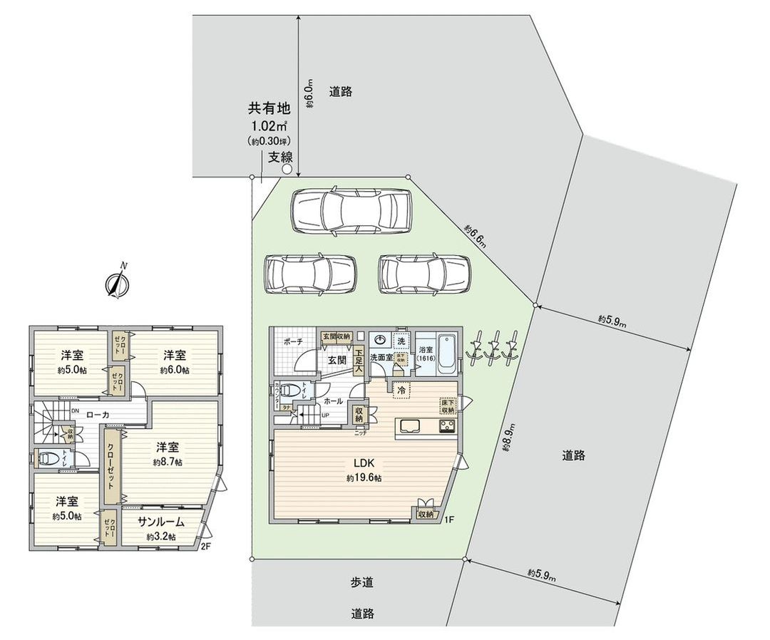New 4LDK House in Asakita Ward, Hiroshima | 106sqm - Thumbnail 3