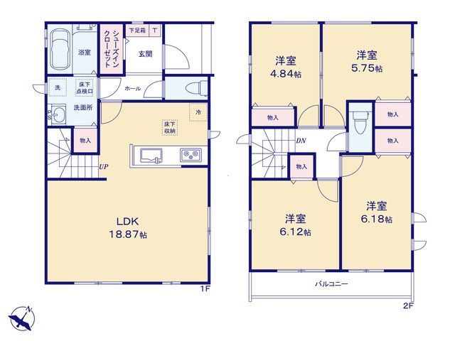 New 4LDK House for Sale in Fujimino, Saitama - Thumbnail 2
