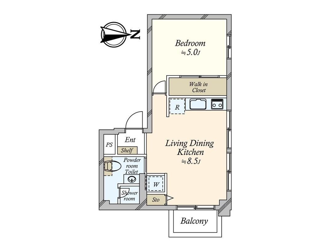 Casa Aobadai 1LDK Apartment for Sale in Meguro, Tokyo - Thumbnail 3