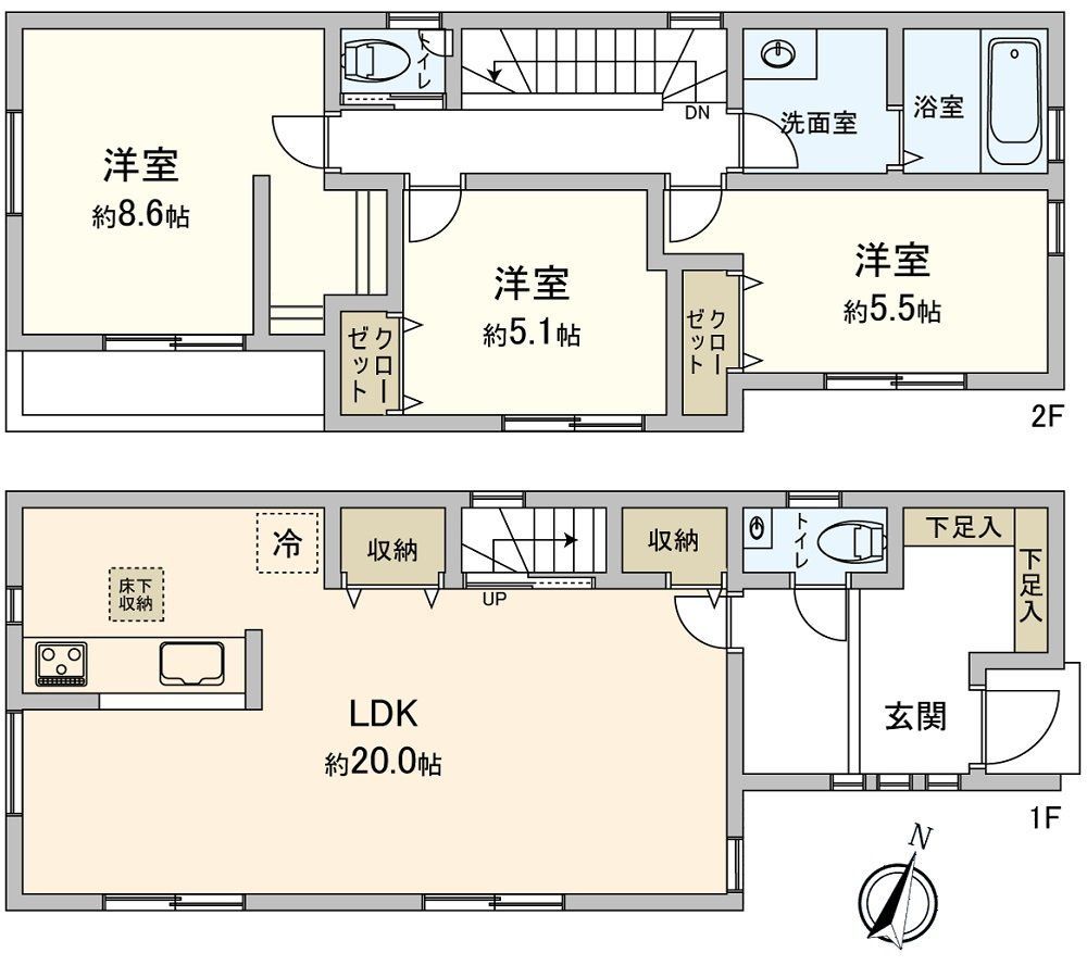 New 3LDK House for Sale in Hodogaya-ku, Yokohama - Thumbnail 3