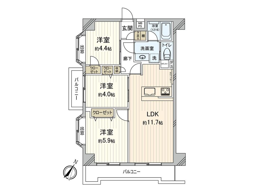 Renovated 3LDK Apartment near Shonandai Station, Fujisawa - Thumbnail 3