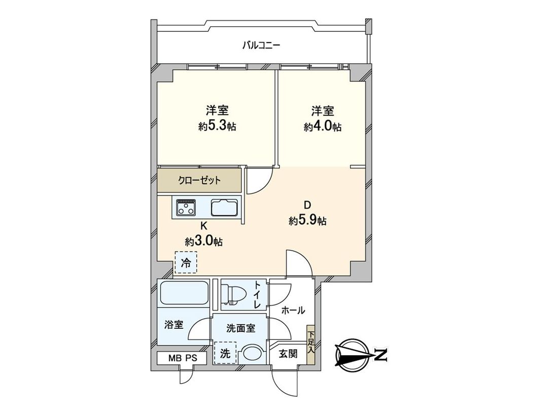 Plaza Mukogaoka-Yuen 2DK Apartment for Sale in Kawasaki - Thumbnail 2