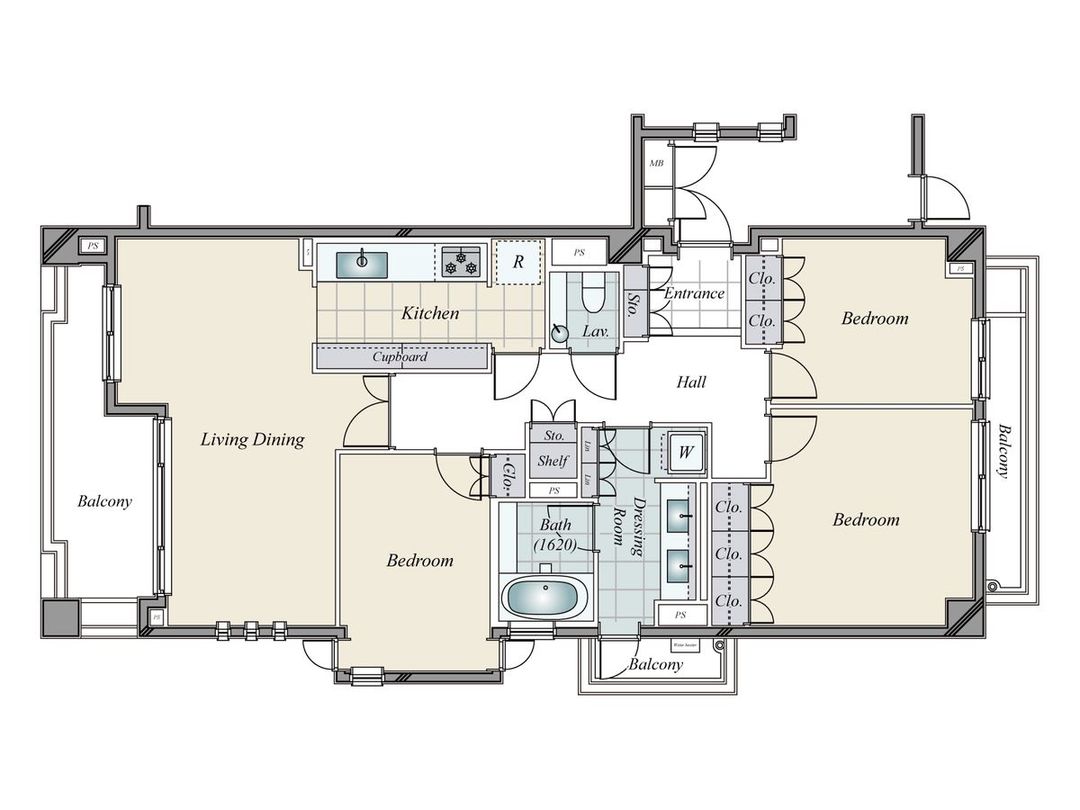 3LDK Apartment for Sale in Kita-Shinagawa, Shinagawa, Tokyo - Thumbnail 3