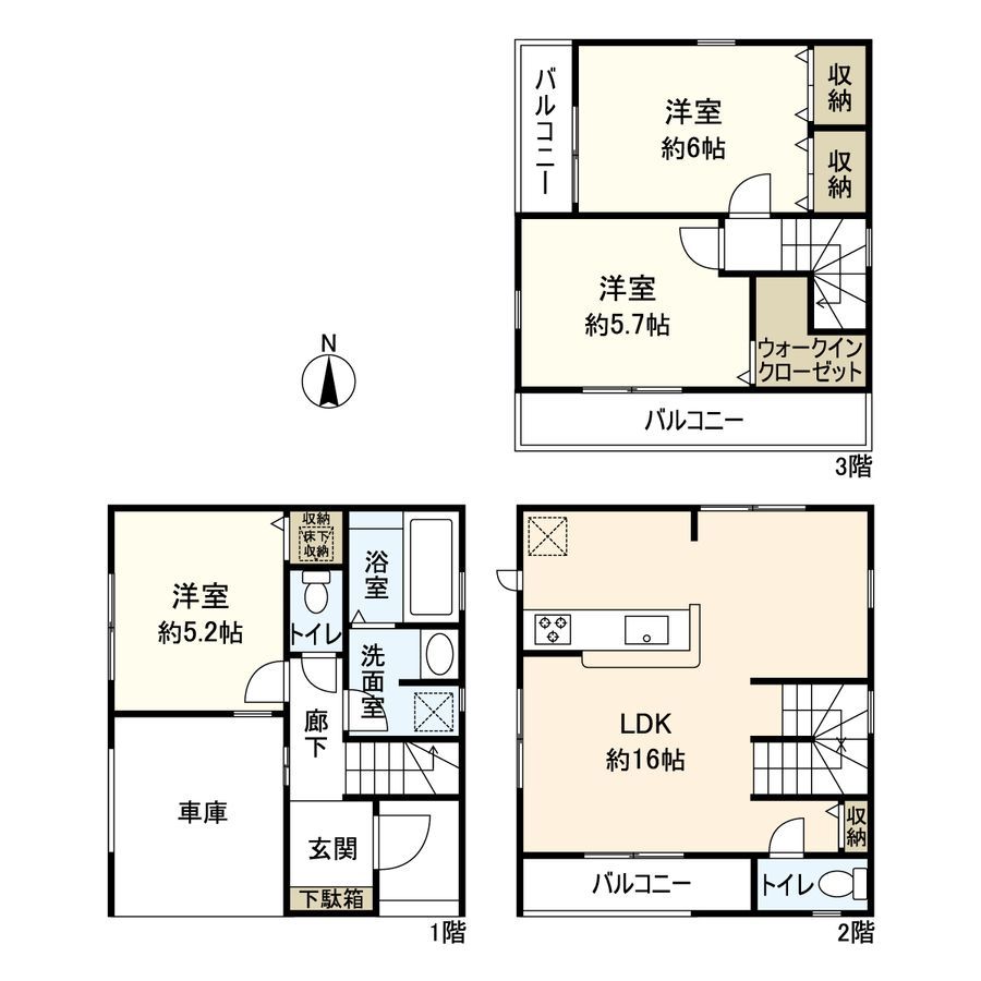 Newly Built 3LDK House in Oshima, Koto Ward, Tokyo - Thumbnail 3