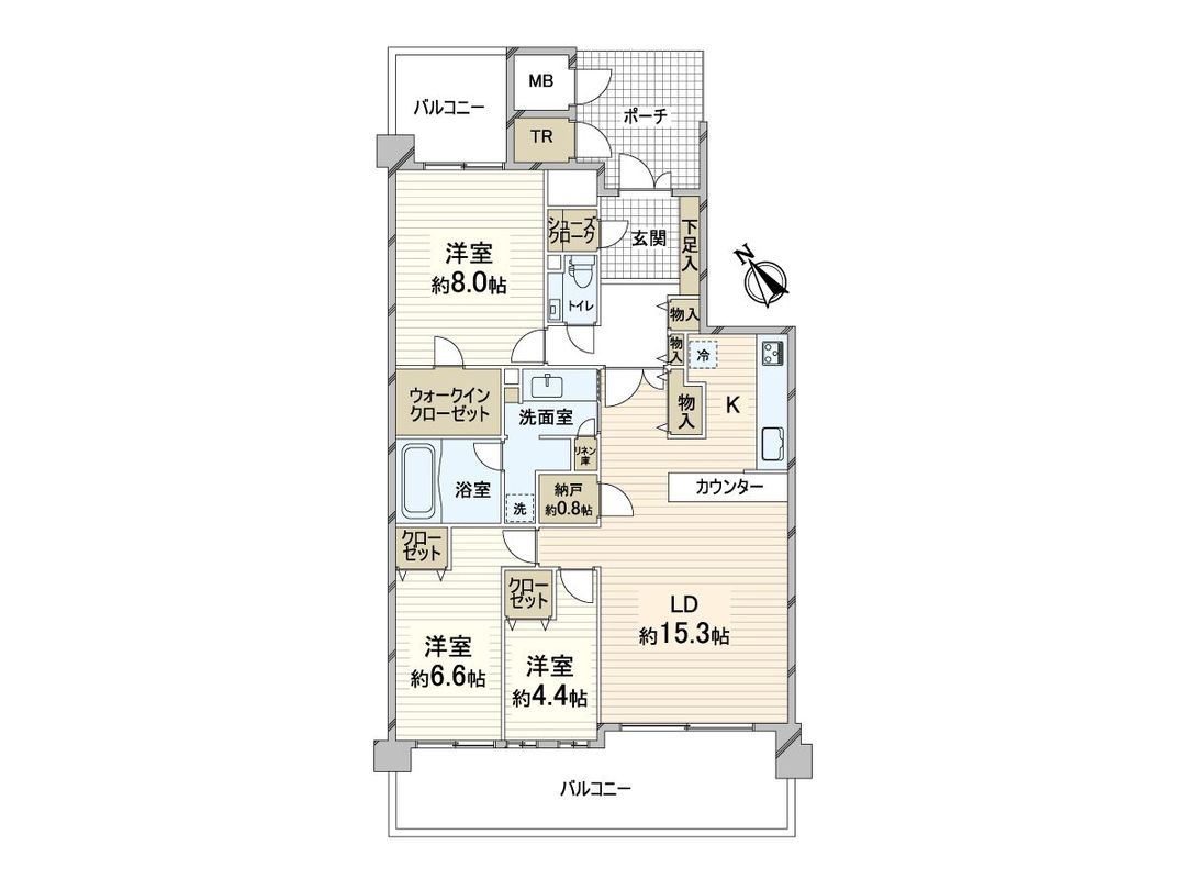 Cosmo Mino Garden Form 3LDK Apartment for Sale in Minoo - Thumbnail 3
