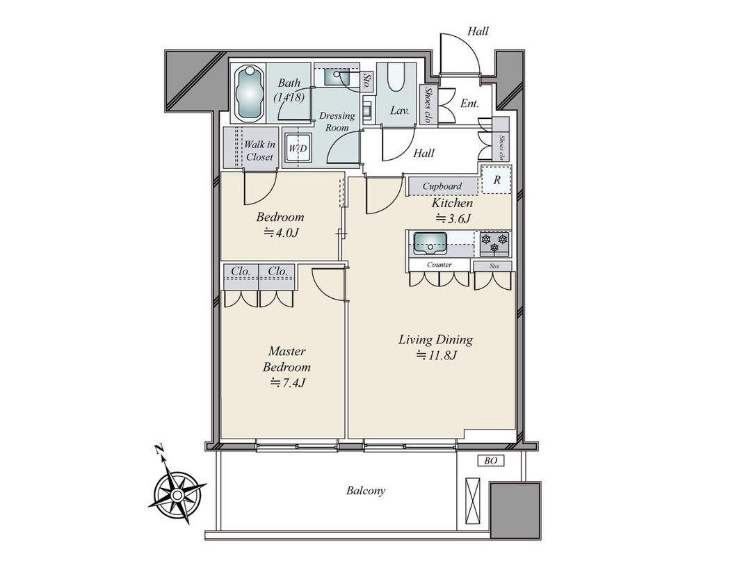 2LDK Apartment for Sale in Azabudai, Minato, Tokyo - Thumbnail 3