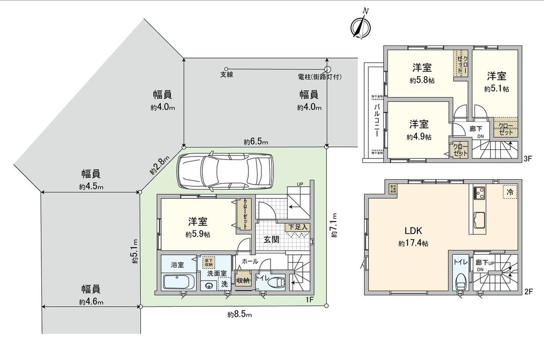 New 4DK House in Fujimi City, Saitama - 92.78 sqm - Thumbnail 3