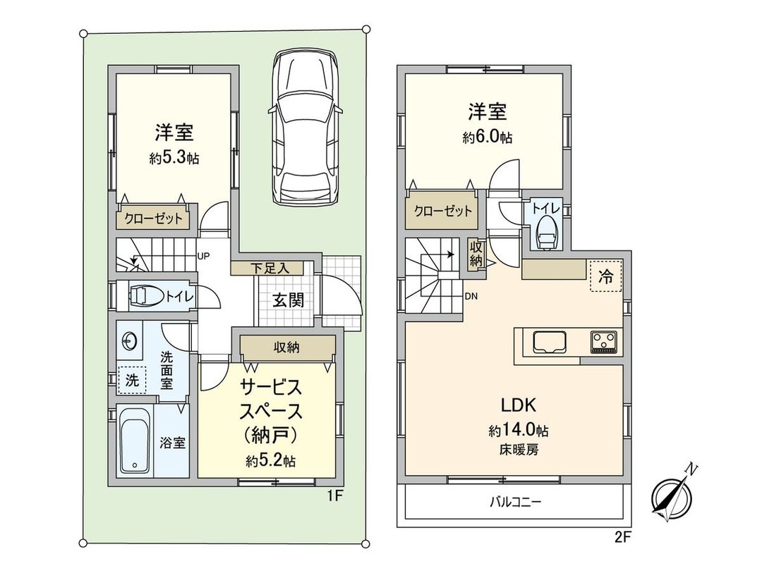 2019-Built 2SLDK House in Iruma, Saitama | 73.77 sqm - Thumbnail 3