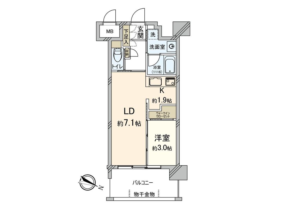 1LDK Apartment for Sale in Hakata Ward, Fukuoka - 31.27m² - Thumbnail 3