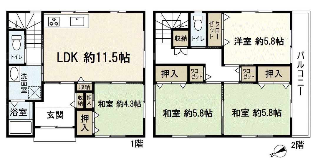 4LDK Resale House in Higashiosaka City, Osaka - Thumbnail 3