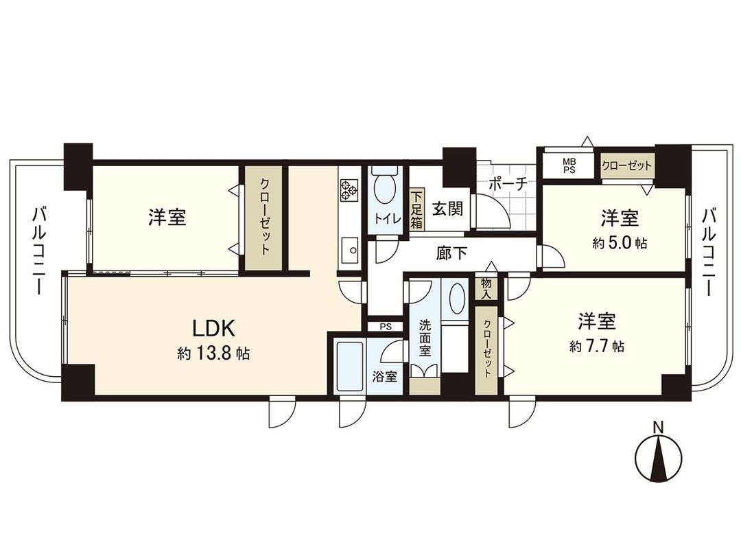 Renovated 3LDK Apartment in Bell Park City Annex West, Osaka - Thumbnail 3
