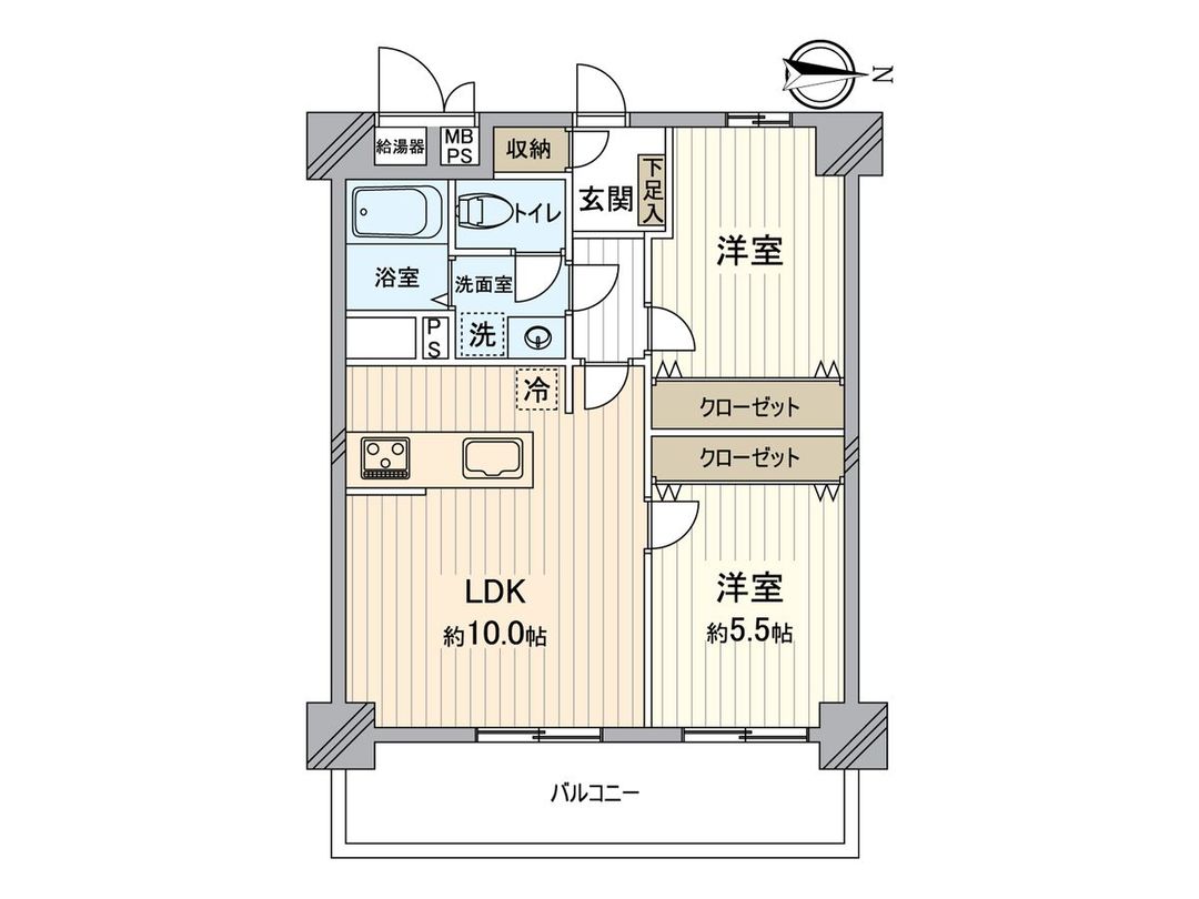 Renovated 2LDK Apartment in Yodogawa-ku, Osaka – 55.25 sqm - Thumbnail 3