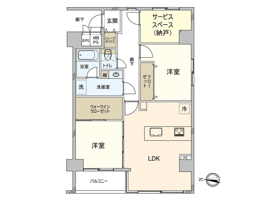 Renovated 2LDK+S Apartment near Toyocho Station, Koto, Tokyo - Thumbnail 3