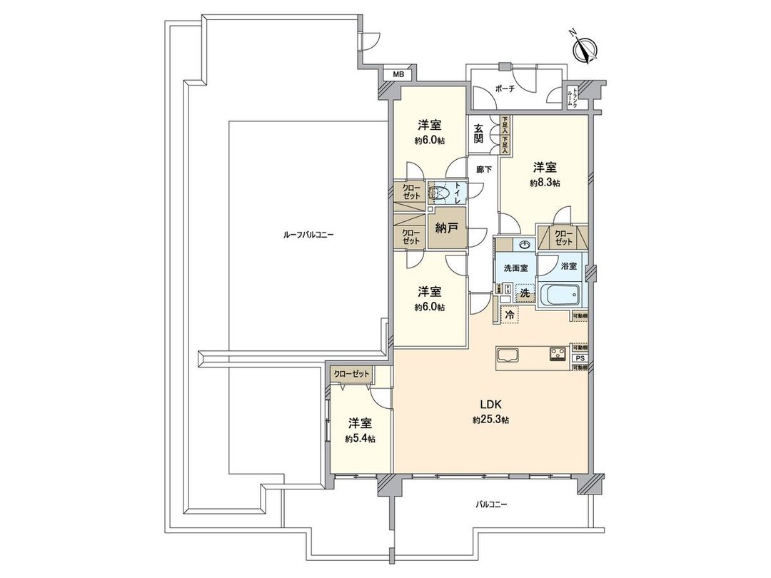 4LDK Apartment for Sale in Minami-Osawa, Hachioji - 110.39 sqm - Thumbnail 2