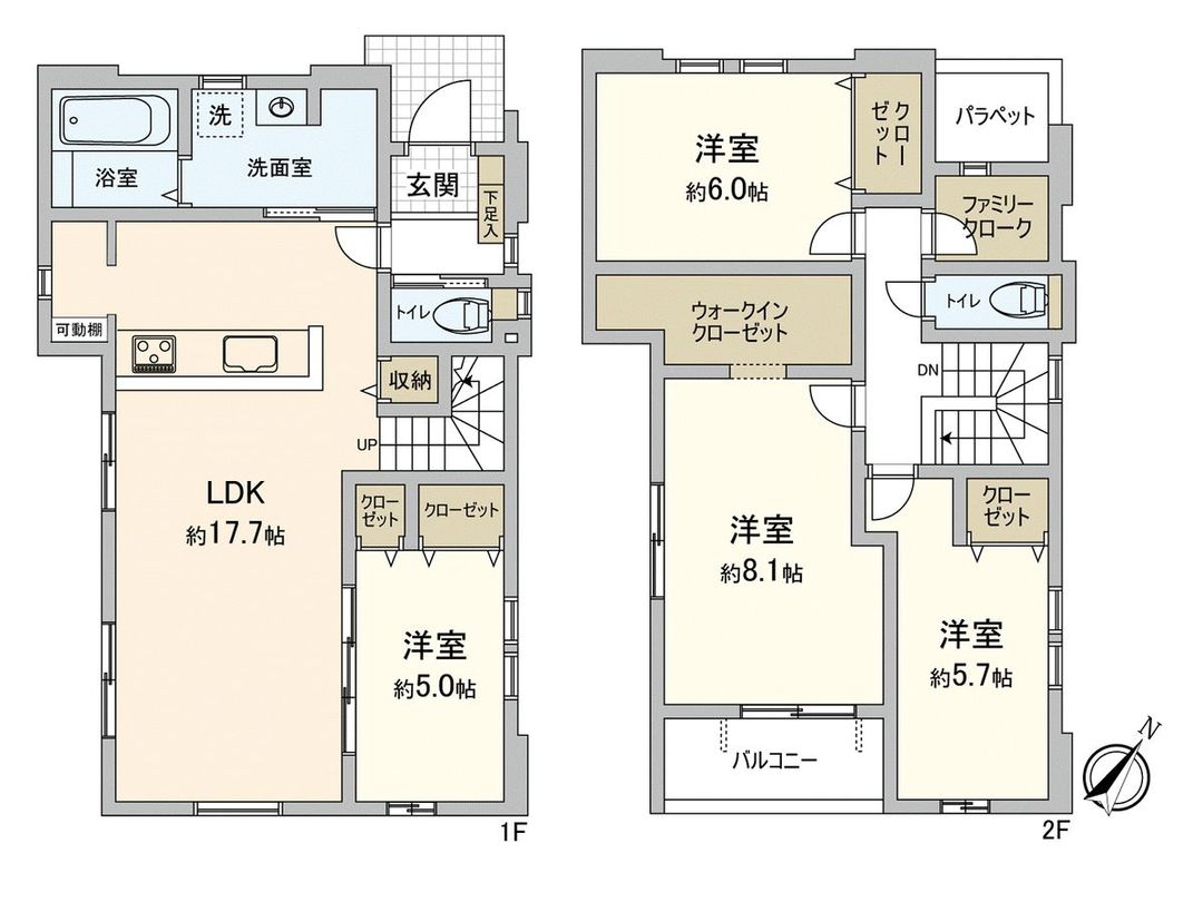 New 4LDK Detached House in Nishi-ku, Fukuoka City - Thumbnail 3