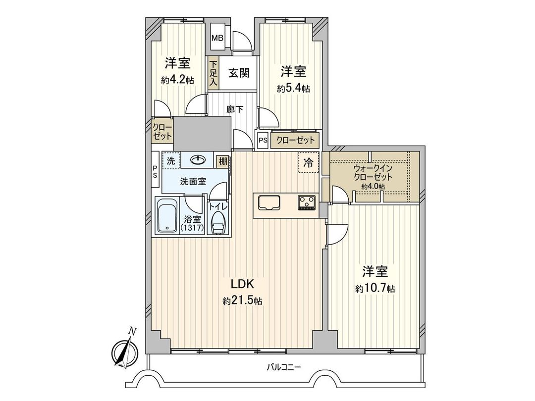 3LDK Apartment for Sale in Bunkyo Ward, Tokyo 95.97 sqm - Thumbnail 3