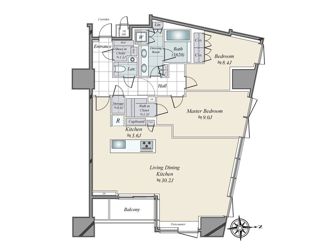 Mita Garden Hills East Hill 2LDK Apartment for Sale in Minato, Tokyo - Thumbnail 3