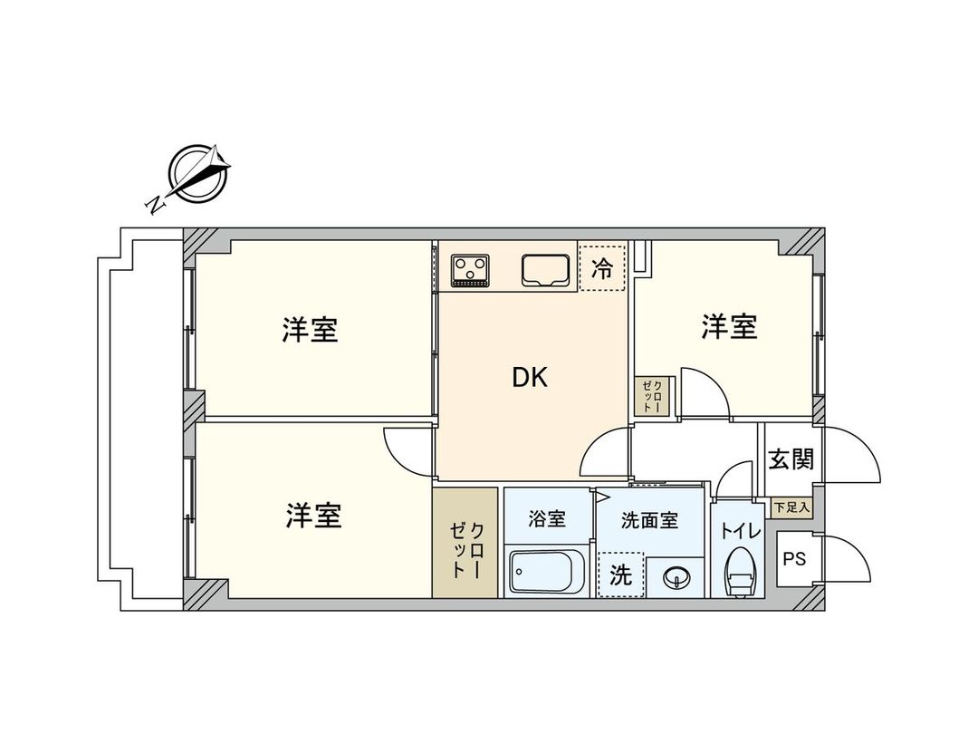 Renovated 3DK Apartment for Sale in Yokohama Minami Ward - Thumbnail 3