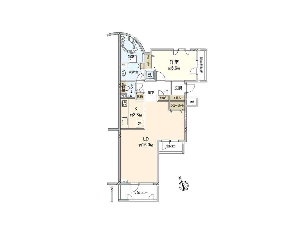 Glorio Kichijoji Arcs Bright Court 1LDK Apartment in Musashino - Thumbnail 3