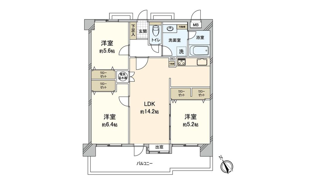 Renovated 3LDK Apartment 71.38sqm in Itoshima City - Thumbnail 3