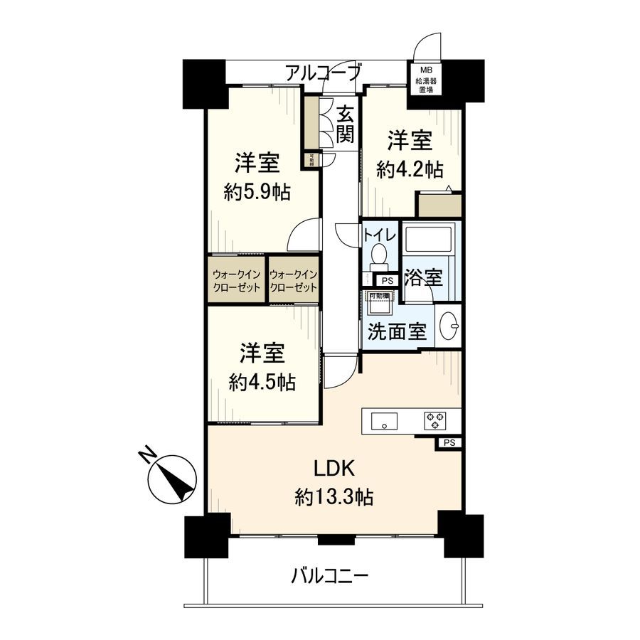 Renovated 3LDK Apartment for Sale near Dainichi Station, Moriguchi - Thumbnail 3