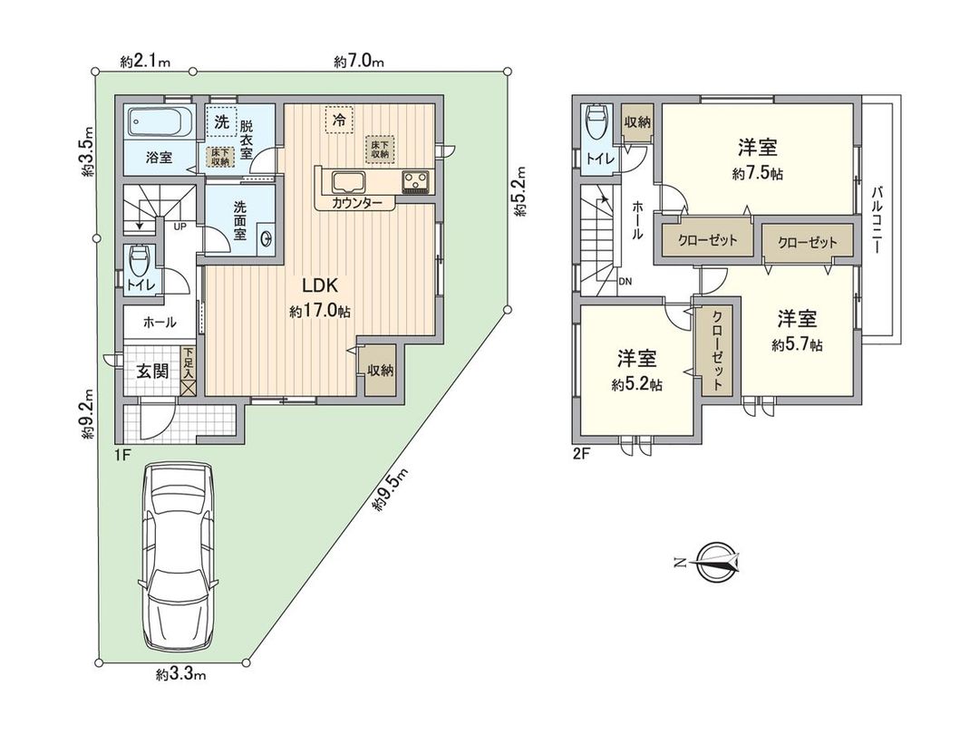 New 3LDK House in Hirakata City, Osaka - Thumbnail 3