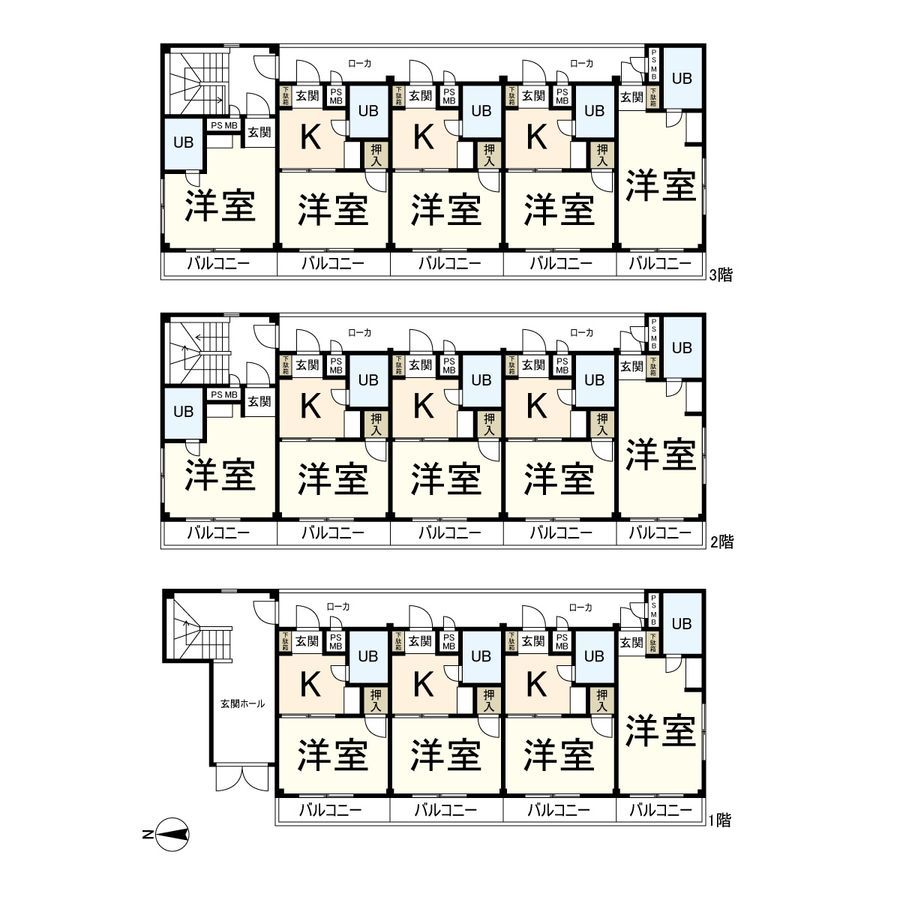Fujii Mansion Iwata 1K Apartment Building for Sale in Higashiosaka - Thumbnail 2