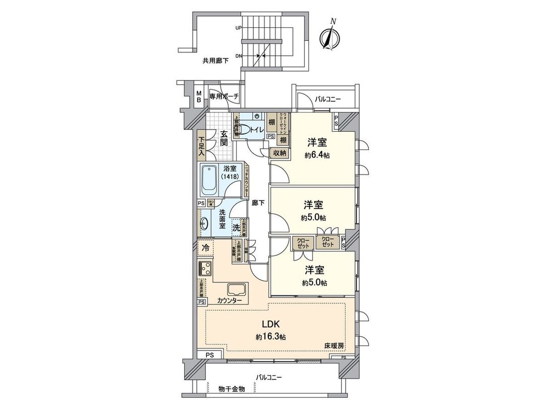 The Parkhouse Sendoike Sakurayama 3LDK Apartment in Ota, Tokyo - Thumbnail 3